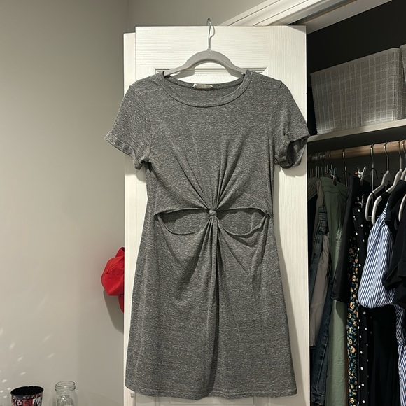grey dress urban outfitters Dress Casual Short By Urban Outfitters In Grey & Pink, Size:Xs main image 1